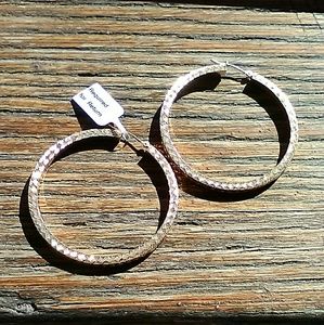 14k Fine Gold 2 Inch Hoops